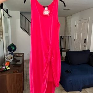 Pink Wrap Dress-Large